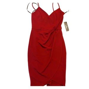 Forever Your Girl Wine Red Bodycon Dress